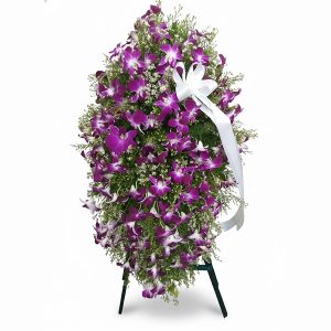 Standard orchid wreath