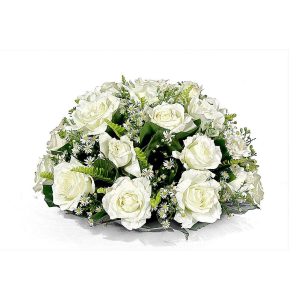 White roses posy