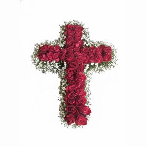 Red roses cross