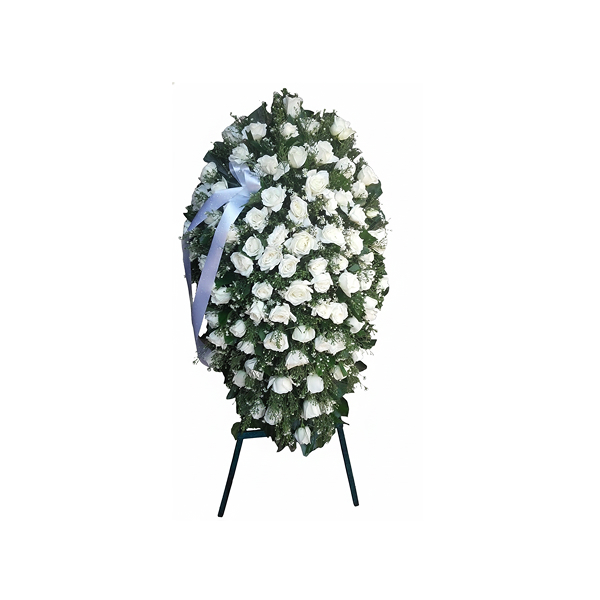 VIP White Roses Wreath