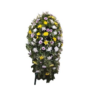 Standard mix chrysanthemum wreath