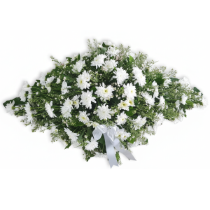 White Chrysanthemum Funeral Arrangement